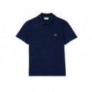 Polos Polo de Hombre LACOSTE Regular Fit en Algodón Stretch Ecológico Azul Marino