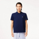 Polos Polo de Hombre LACOSTE Regular Fit en Algodón Stretch Ecológico Azul Marino