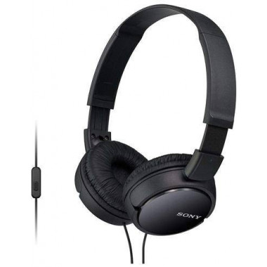 SONY Auriculares Estereo Manos Libres Portatil de Casco Negro MDR-ZX110AP