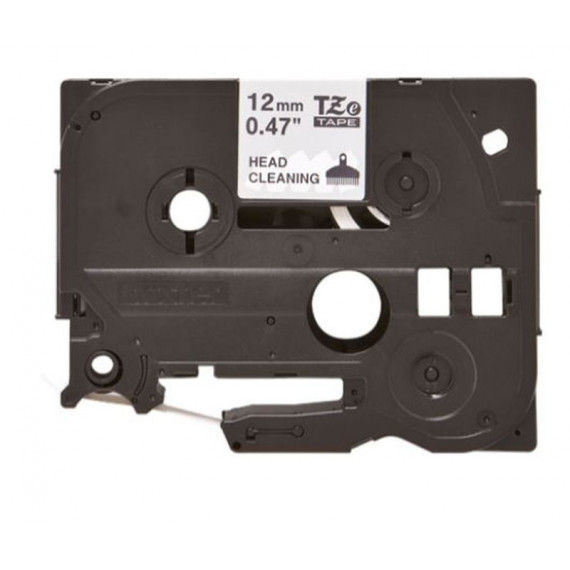BROTHER Cinta de Limpieza TZECL3 12MM Texto Negro sobre Fondo Blanco. Ancho: 6 Mm. Longitud: 8 M