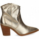 Botin Cowboy Metalizado Platino  UNISA