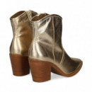 Botin Cowboy Metalizado Platino  UNISA