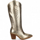 Bota Cowboy Metalizada Platino  UNISA
