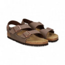 Sandalia 3 Hebillas Birko-flor N.marron  BIRKENSTOCK