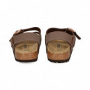 Sandalia 3 Hebillas Birko-flor N.marron  BIRKENSTOCK