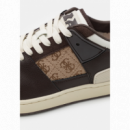 Sneaker GUESS Sava Blanco-marrón Pb
