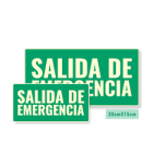 Cartel PVC Salida Emergencia 21X30