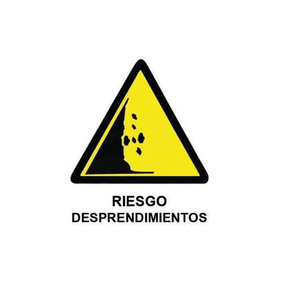 Cartel Pe Riesgo Desprendimientos 40X30