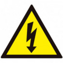 Cartel Adhesivo Riesgo Electrico 11X15