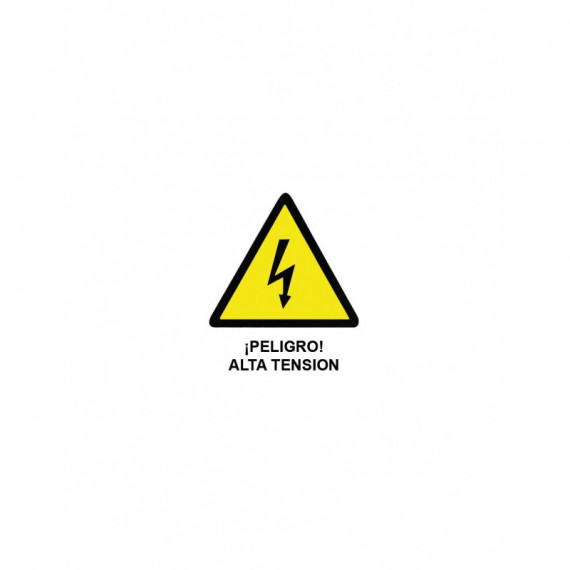 Cartel PVC Peligro Alta Tension 40X30