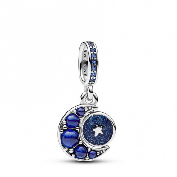 PANDORA Charm Colgante en Plata de Ley Luna Brillante Giratoria​ 792979C01