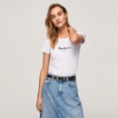 PEPE JEANS Camiseta New Virginia Blanca PL505202-800