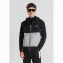 Sudadera ANTONY MORATO Negra Gris Logos