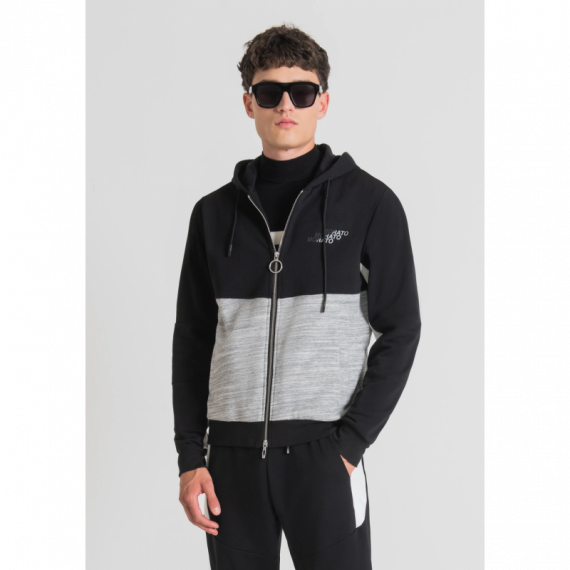 Sudadera ANTONY MORATO Negra Gris Logos