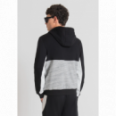 Sudadera ANTONY MORATO Negra Gris Logos