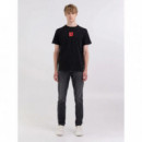 Camisetas Hombre Camiseta REPLAY de Punto con Logo Archivio