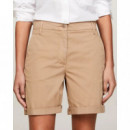 Pantalon Corto Mujer TOMMY HILFIGER Co Blend Gmd Chino Short