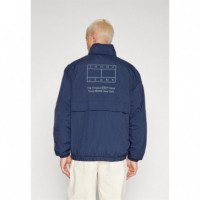 Tjm Tonal Flag Jacket Dark Night Navy  TOMMY JEANS - Guanxe Atlantic Marketplace