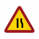 Señal Bolsa de Plastico Nº22 Estrechamiento por la Derecha Referencia  0422