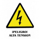 Adhesivo Peligro Alta Tension 11X15