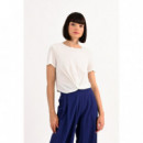 Camisetas Mujer Top LILI SIDONIO Nudo Blanco