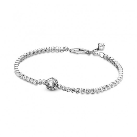 PANDORA Dia de la Madre Pulsera en Plata de Ley Tennis Halo Brillante 599416C01