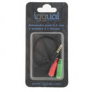 IGGUAL IGG317280 Cable de Audio 0,2 M 3,5MM 2 X 3.5MM Negro, Verde, Rosa