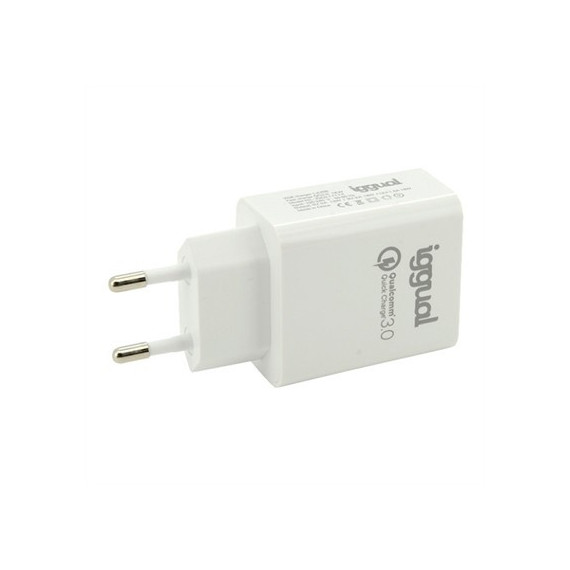 IGGUAL Cargador 1XUSB Carga Rápida QC3.0 18W