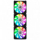 Pack 3 Ventiladores NOX Hummer Easylink 120MM Argb Negro