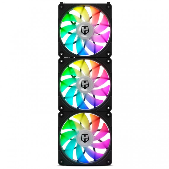 Pack 3 Ventiladores NOX Hummer Easylink 120MM Argb Negro