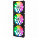 Pack 3 Ventiladores NOX Hummer Easylink 120MM Argb Negro