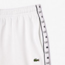 Pantalón Corto de Chándal en Felpa con Raya del Logo de LACOSTE