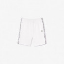 Pantalón Corto de Chándal en Felpa con Raya del Logo de LACOSTE