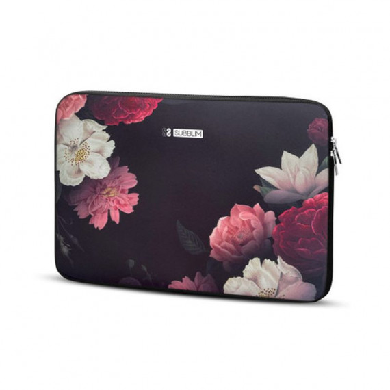 SUBBLIM Funda Ordenador Neopreno Trendy Sleeve Flowers 15.6