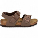 Sandalia 2 Hebillas Birko-flor N.marron  BIRKENSTOCK