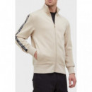 Sudadera Cremallera CALVIN KLEIN Beige Pb