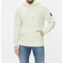 Sudadera CALVIN KLEIN Badge Verde Pastel Pb