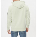 Sudadera CALVIN KLEIN Badge Verde Pastel Pb