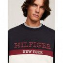 Monotype Color Block Sweatshirt Calico  TOMMY HILFIGER
