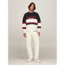 Monotype Color Block Sweatshirt Calico  TOMMY HILFIGER