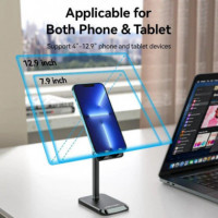 Soporte VENTION Sobremesa para Smartphone/tablet 4-12.9 Black