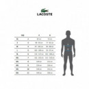 Camiseta en Punto de Algodón con Rayas del Logo de LACOSTE