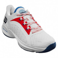 Zapatillas Wilson Hurakn Pro White Red Blue  WILSON PADEL