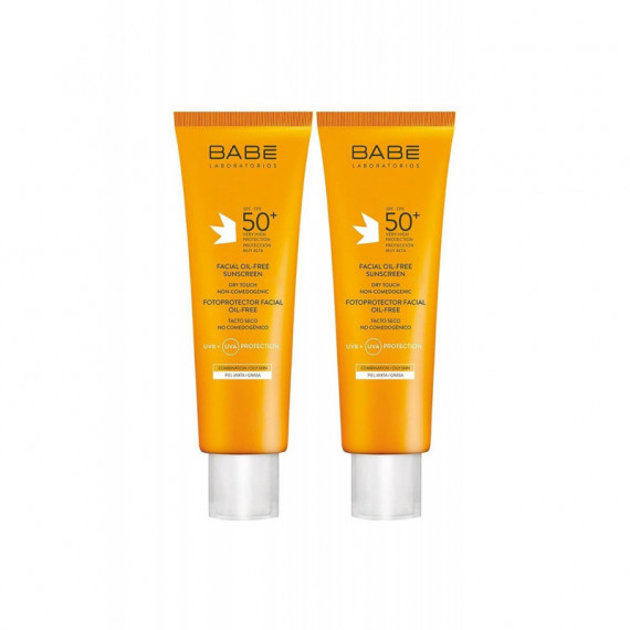 BABE Fotoprotector Facial Oil-free SPF50+ 2 X 50ML