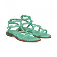 Sandalia Bebe Gilda Tachas Verde  ASH