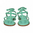 Sandalia Bebe Gilda Tachas Verde  ASH