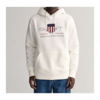 Sudadera Gant archive blanca PB - Guanxe Atlantic Marketplace