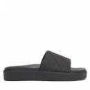 Th Platform Pool Slide Black  TOMMY HILFIGER