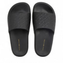 Th Platform Pool Slide Black  TOMMY HILFIGER