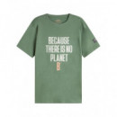 Camisetas Hombre Camiseta de Hombre ECOALF Mina Verde